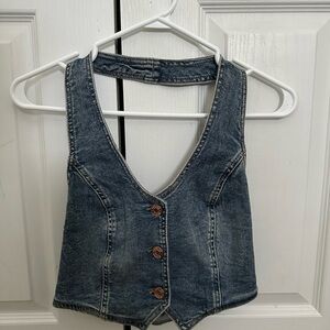 Garage Blue Denim Vest